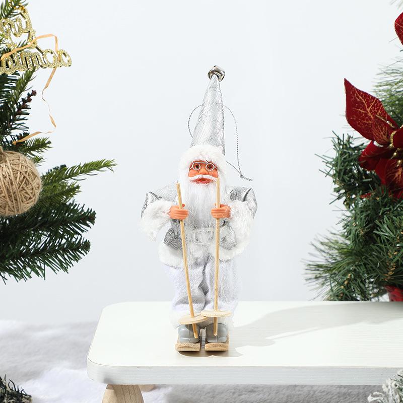 Christmas Santa Claus Skiing Doll Tree Pendant