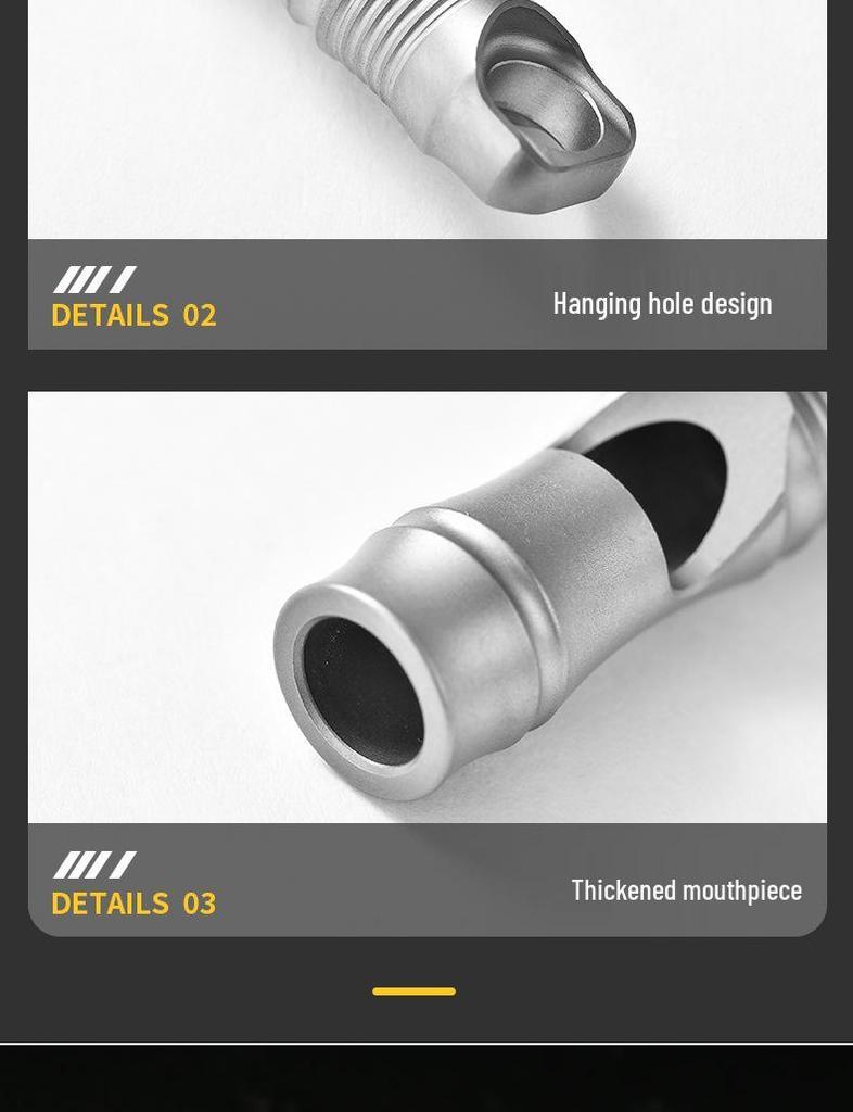 Lightweight Titanium EDC Outdoor Survival Whistle
