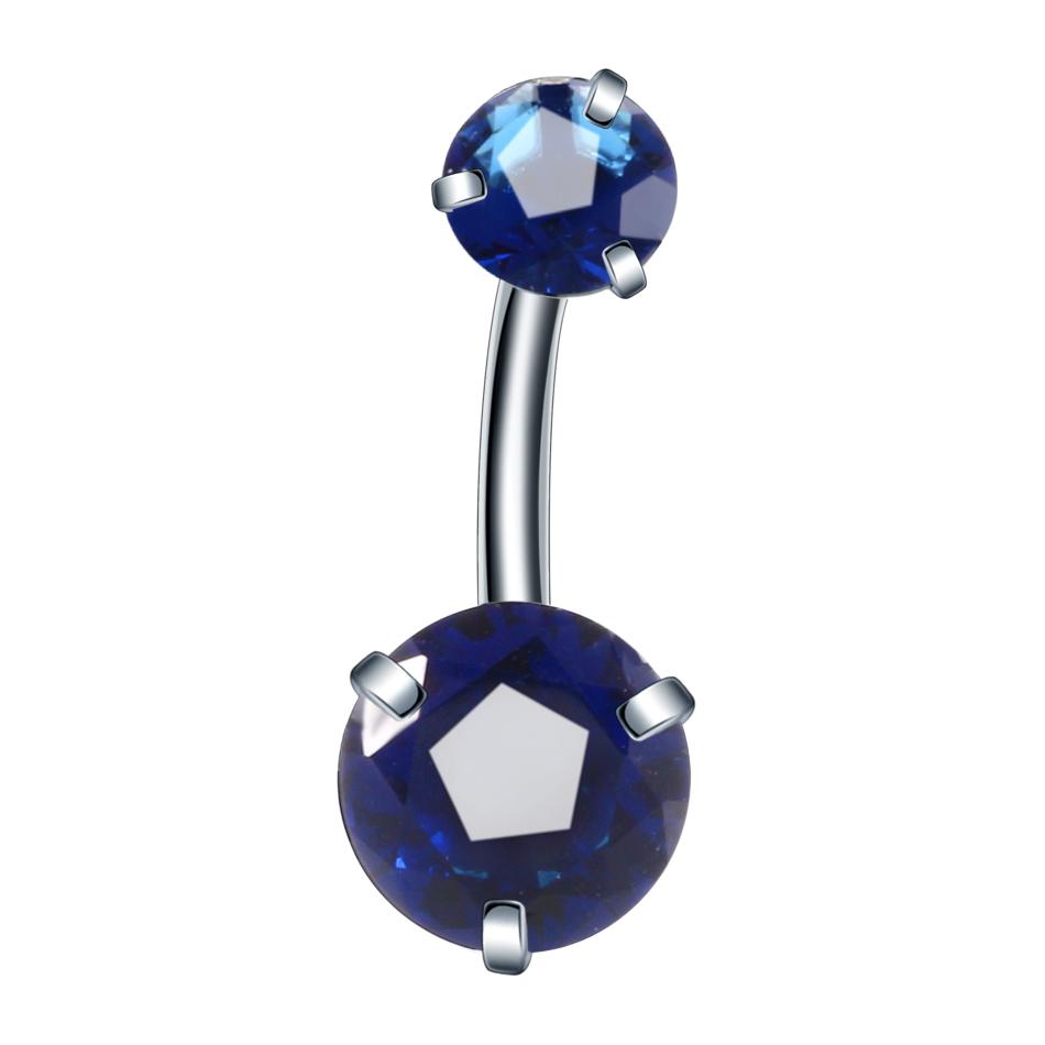 1PC Surgical Steel Crystal Belly Button Piercings 14G Heart Belly Piercing CZ Navel Ring Nombril Belly Rings Sexy Women Jewelry