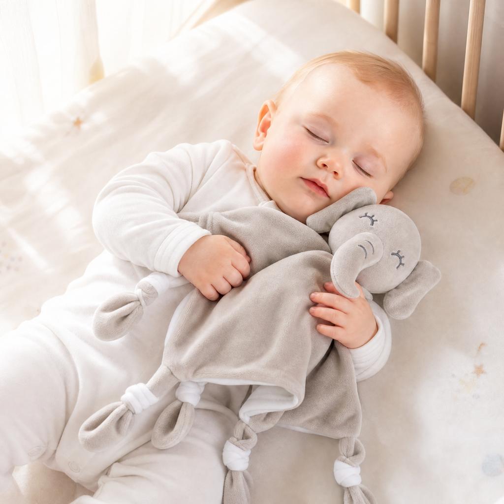 Soft Baby Blanket with Built-in Rattle - Comfort Toy for Infants