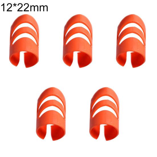5 Stück Gitarre Ukulele Kunststoff Daumen Finger Nagel Fingerspitze Plektren Schutz Set