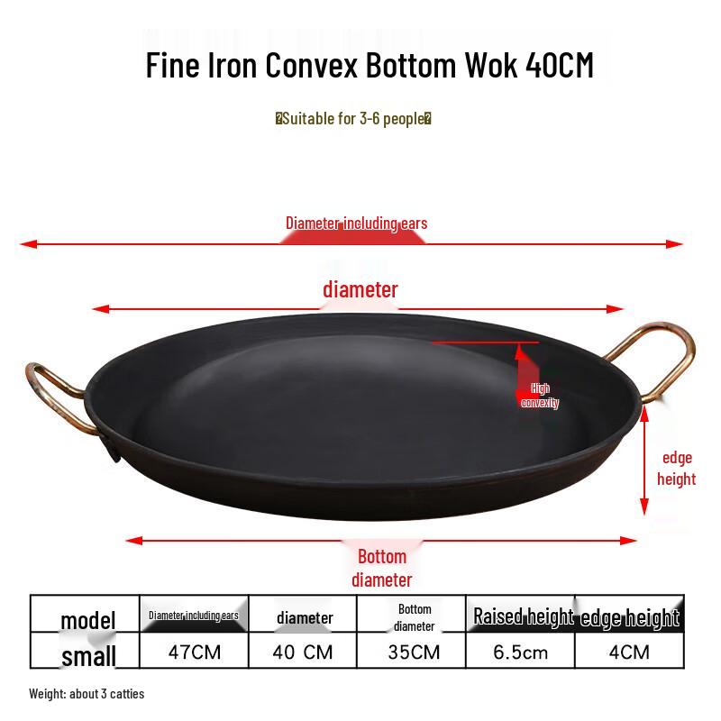 Wutuo Cast Iron BBQ Grill Pan