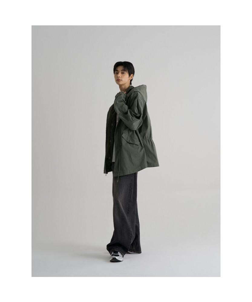 8Seconds Detachable Fishtail Hooded Short Jacket Khaki