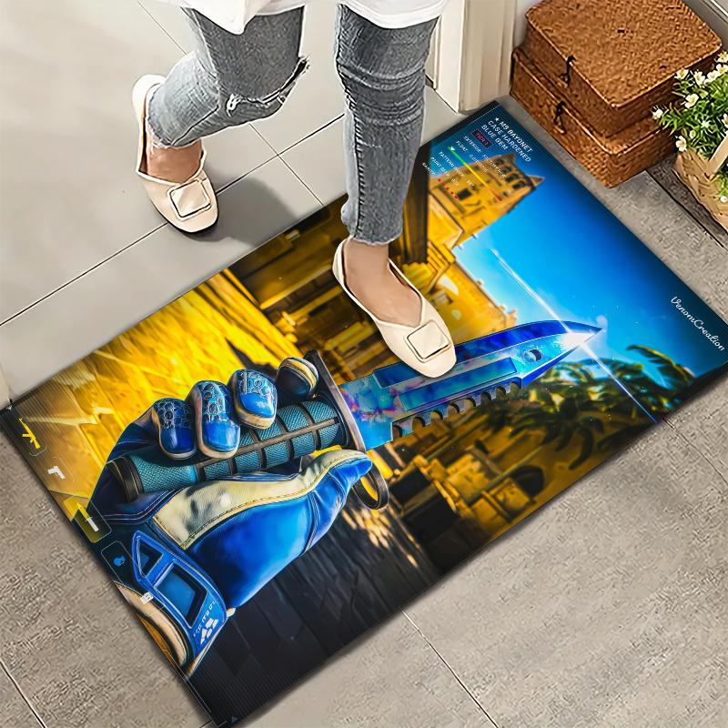 Csgo2 Carpet Rug for Living Room Bedroom Home Sofa Decoration,Kids play Nonslip Floor Mat