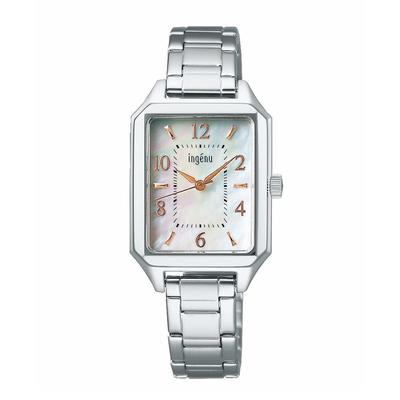 Armbanduhr Quadratisch Quarz AHJK467 Silber [Seiko Uhr] Angène Damen