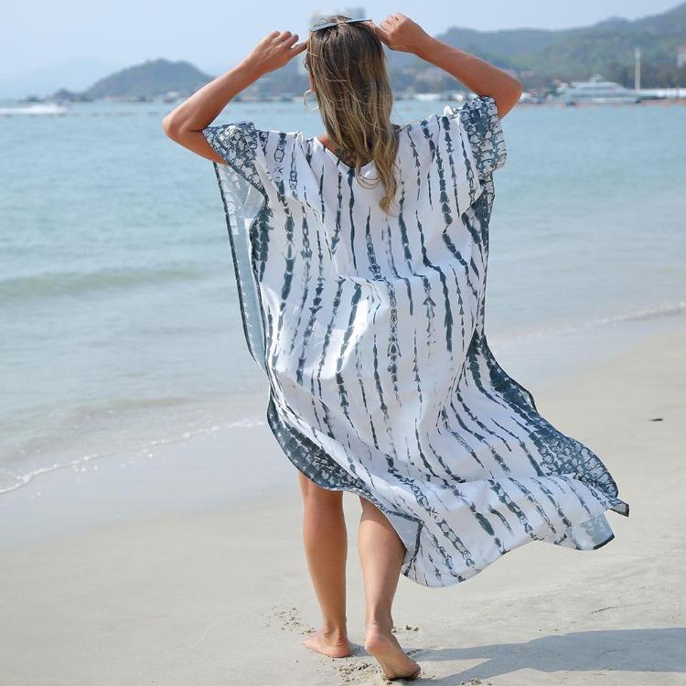 Quick Dry Large Size Beach Cover Up Loose European American Style Robe