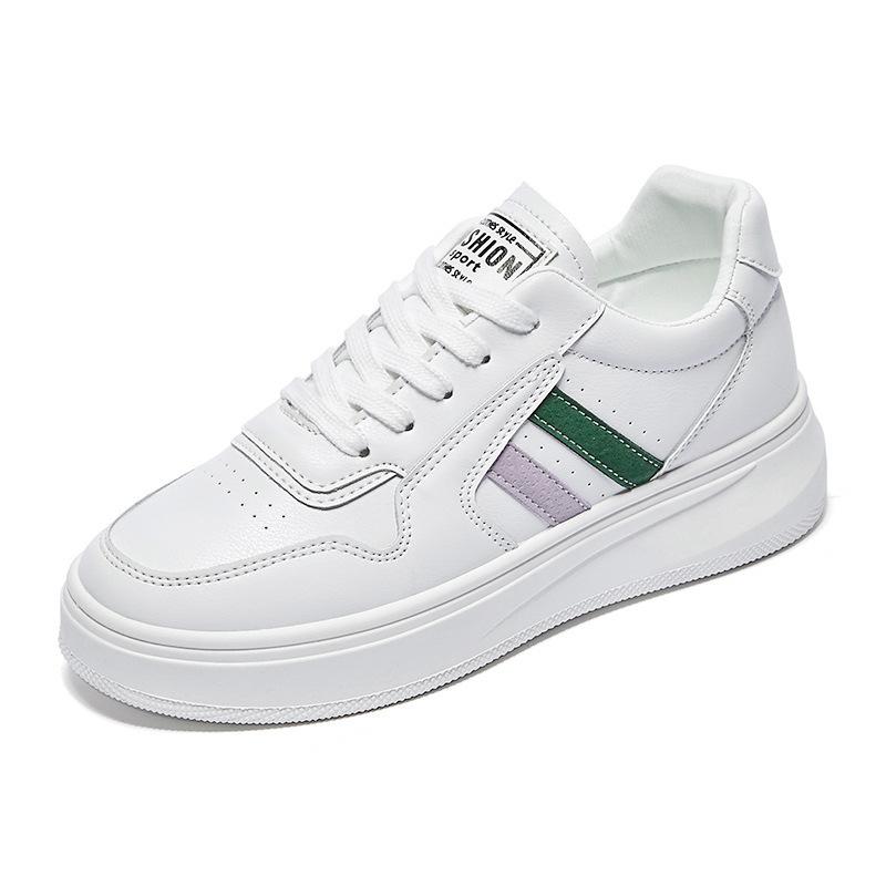 2025 Summer Solid Color Women's White Shoes, Fashionable Flat Shoes, Korean Version of Versatile Women's Shoes