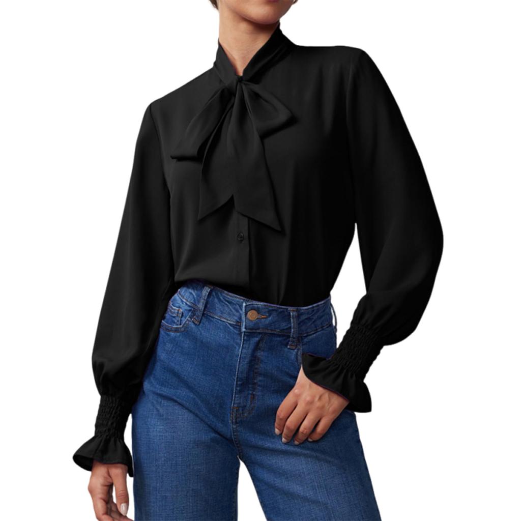 Women's Solid-color Casual, Versatile And Elegant Top