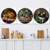 Set of Three Pictures Canvas Print Fruit and Vegetables
