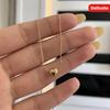 1pc Cute Pendant Necklace In Shape with Shiny Surface of Love Pendant, Love Necklace, Exquisite Brush Finish, Retro Inspired Women's Jewelry, Perfect