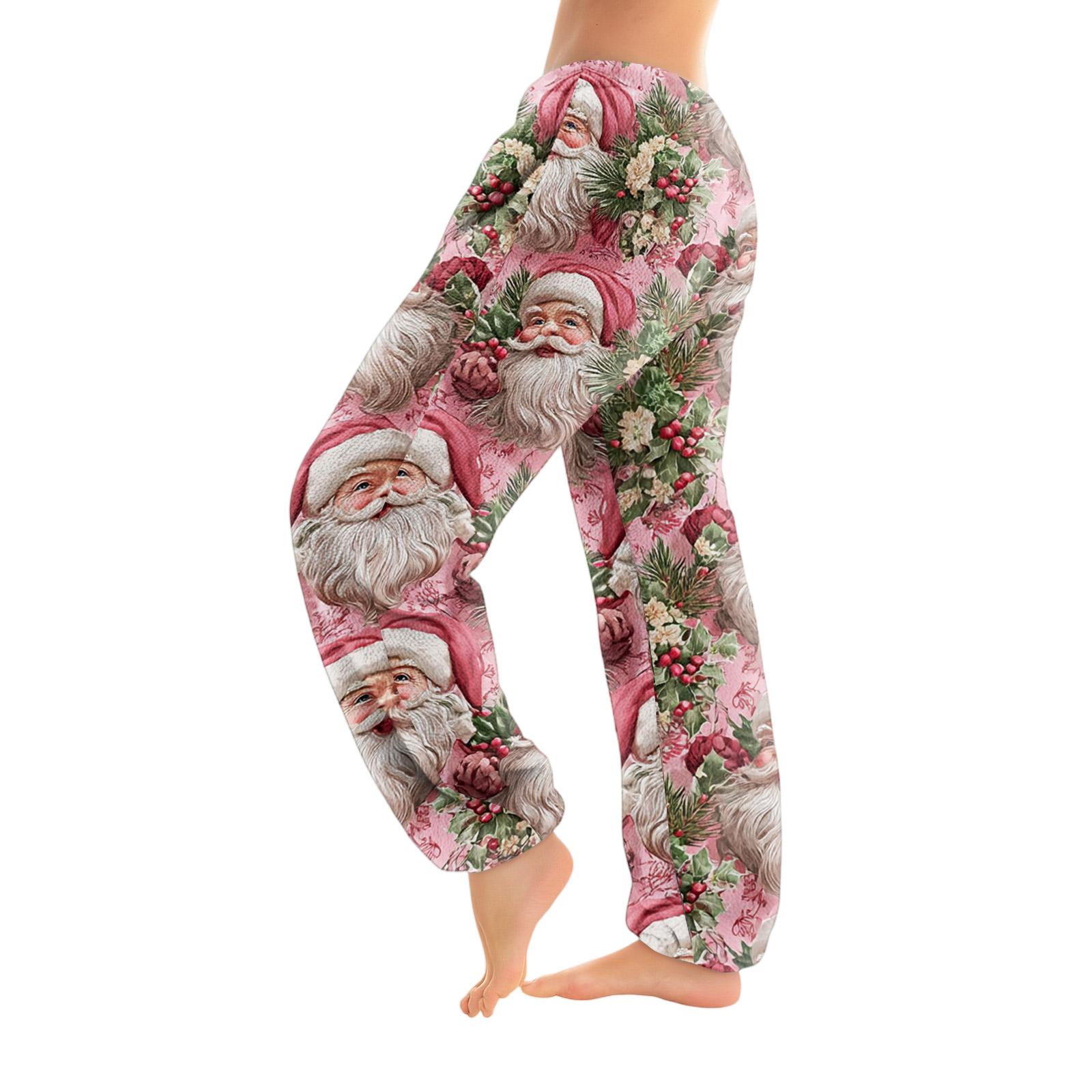 

Women s Solid Color Trousers With Cuffs Casual Pants And Pajama Pants L