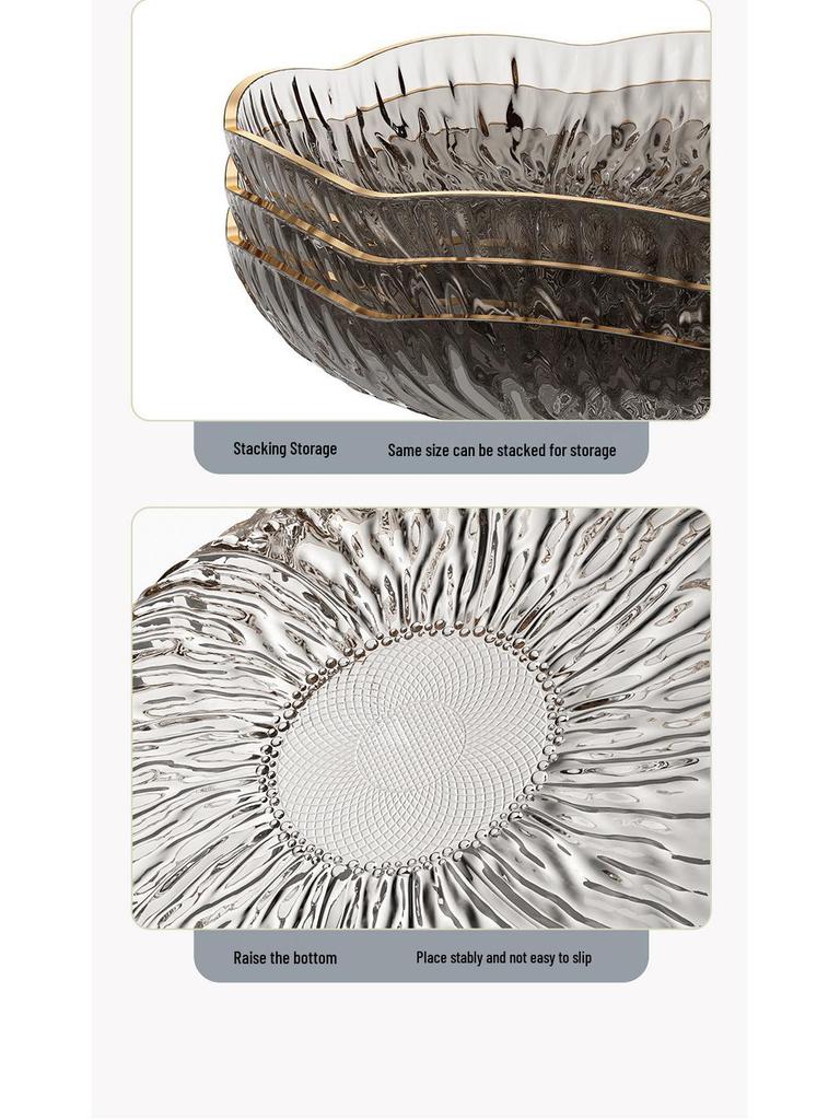 Elegant Flower-Shaped Plastic Fruit and Dessert Plate for Daily Use