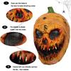 Creepy Halloween Pumpkin Mask, Novelty Latex Scary Halloween Costume Party Props