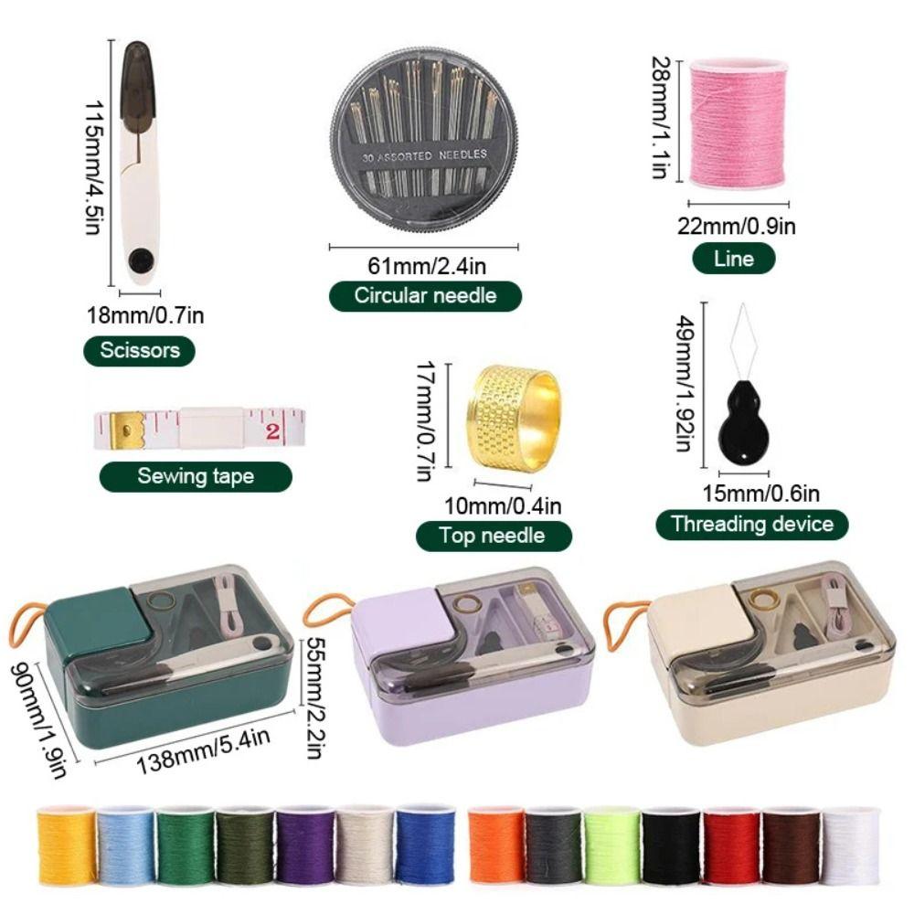 Thimble Needle And Thread Sewing Box Threads Needle Thread Kit Hand Sewing Tool Kit  Adults