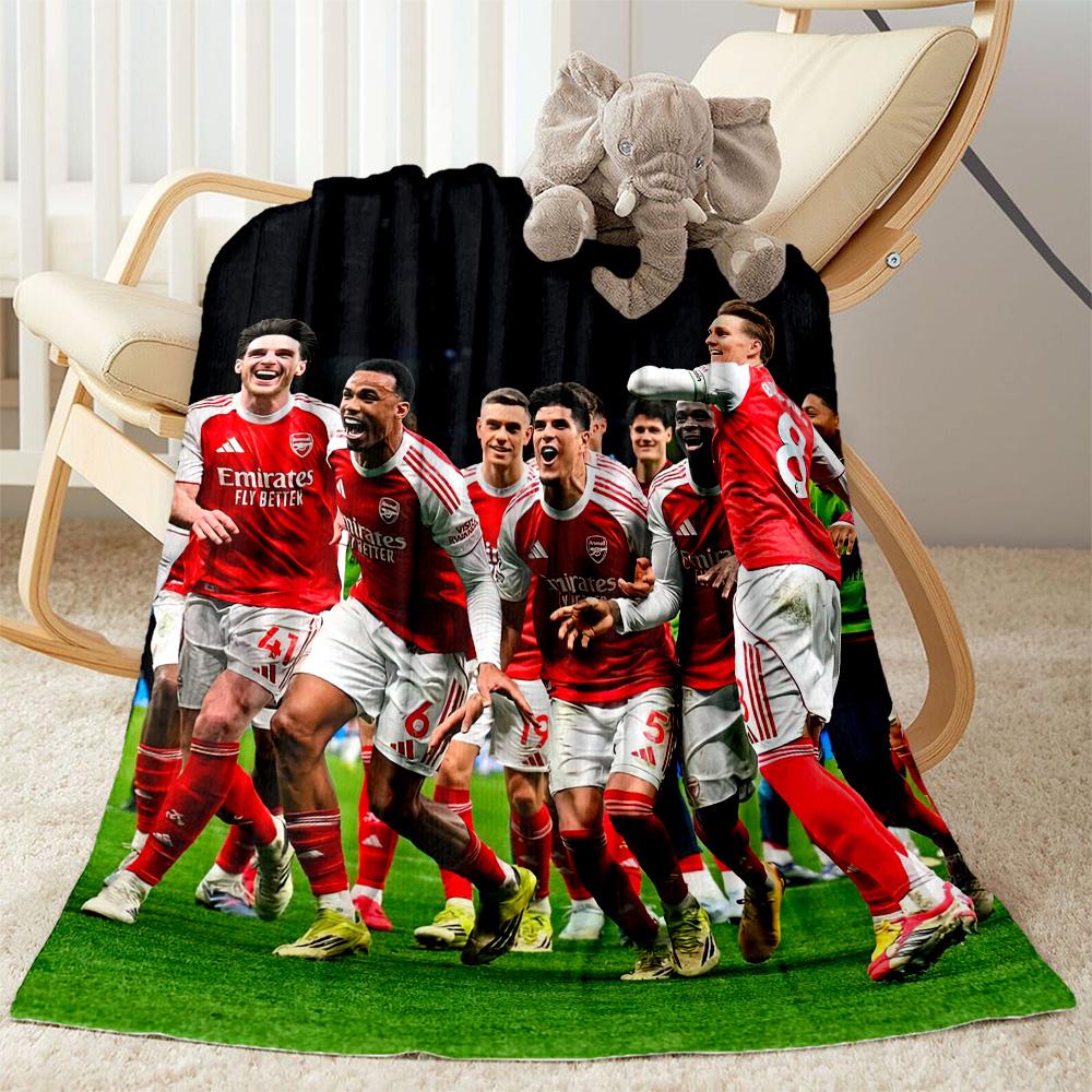 Arsenal Blanket Soft Warm Cozy Perfect for Picnics Chair Livingroom for All Seasons Playful Design Gifts For Family Or Friends