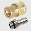 1Set New 1/4 M14 Pipe Joint Brass Sprinkler Foam Pot Insert Hose Coupler M14x1.5mm Quick Connector For High Pressure Washer