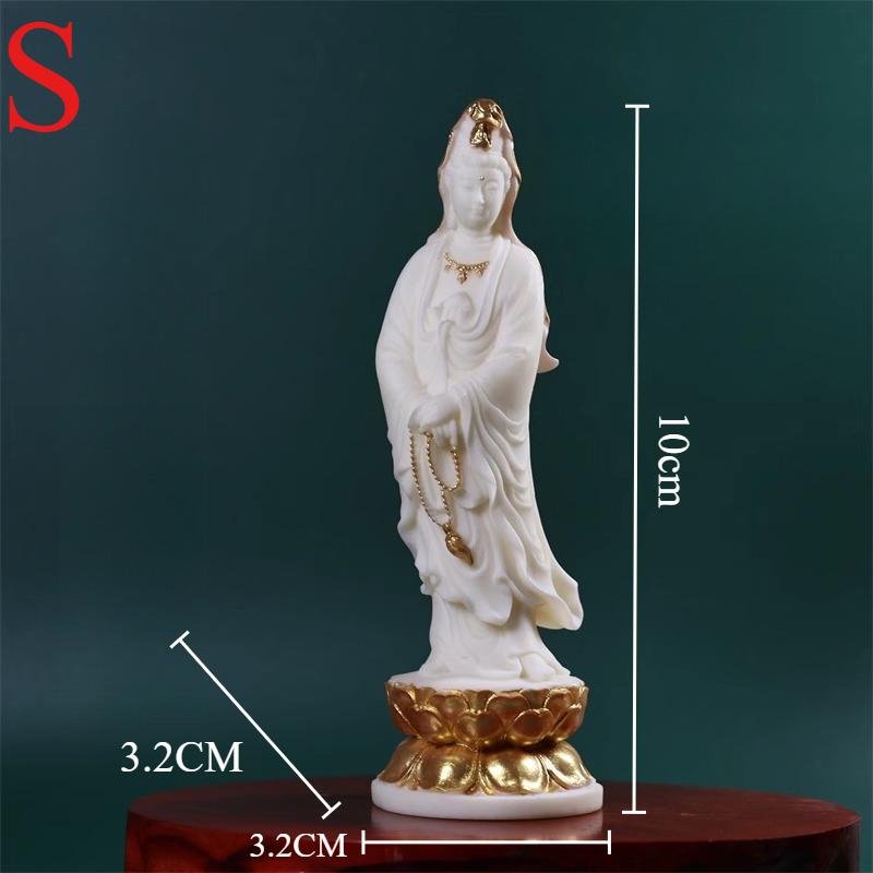 Ornamenti di Guanyin Frutto d'Avorio Statue di Buddha Cinesi Decorazione Soggiorno Casa Statua Decorativa Feng Shui Statue di Buddha da Venerare