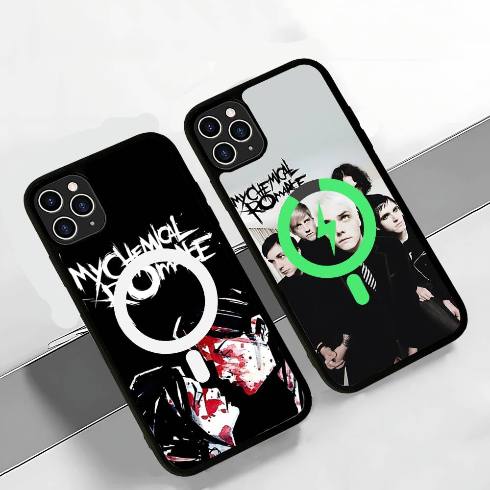 My Chemical Romance Rockband Magnetische Hülle Für IPhone 17 16 14 13 12 11 15 Pro Max Plus Kabelloses Laden Handyhülle