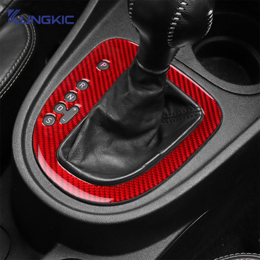 For Seat Leon 2005 2006 2007 2008 2009 2010 2011 2012 Real Soft Carbon Fiber Sticker LHD RHD Car Inner Gear Shift Panel Trim