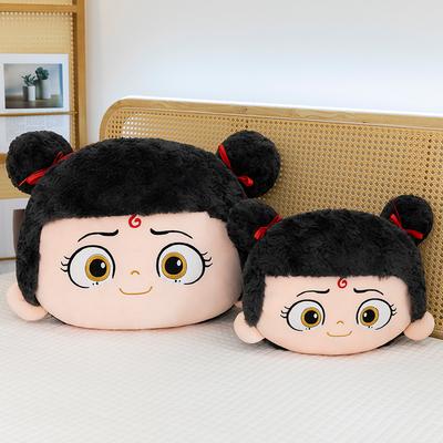 Nezha Throw Pillow Devil Child Making Sea Doll Pillow Children's Birthday Gift Doll Bedside Pillow Plush Toy