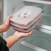 4 Fächer Lebensmittelzubereitungs-Aufbewahrungsbox Fach Gefrierfach-Organizer Unterverpackte Fleisch Zwiebel Ingwer Gemüse Aufbewahrungsboxen