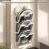 Wall-Mounted Pot Lid Holder Suction Cup Kitchen Pot Lid Organizer Pan Lid Storage Rack with Removable Drip Tray for Cutting Board
