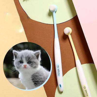 Spazzolino da denti per cani, set da 2 pezzi, spazzolino da denti per cani a pelo morbido, 2 pezzi, spazzolino da denti per la toelettatura degli animali, testina piccola, per la pulizia dei denti del cane, prodotti per animali domestici