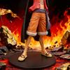 Bandai 15cm Integrated Luffy Hat Wearing Action Doll Statue Anime Character PVC Model Doll Series Toy Gift for Children
