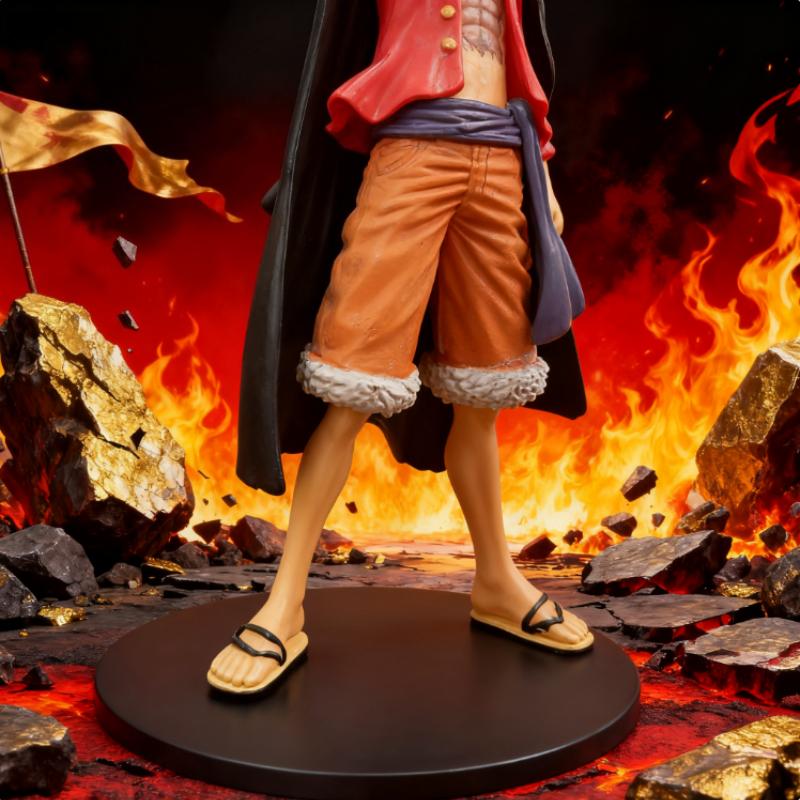 Bandai 15cm Integrated Luffy Hat Wearing Action Doll Statue Anime Character PVC Model Doll Series Toy Gift for Children