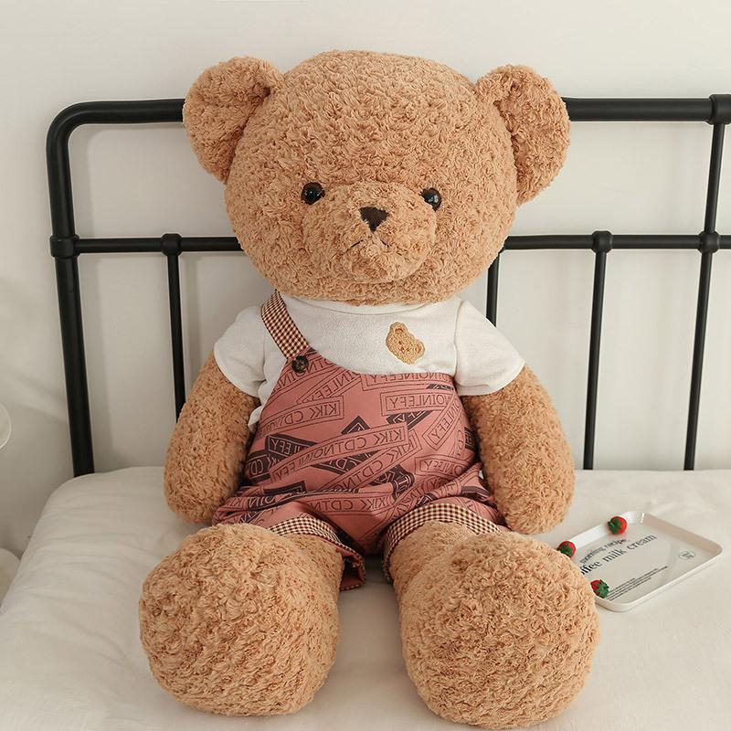 Couple bear doll plush toy girl sleeping on the bed doll is also a stall doll warm children's birthday gift