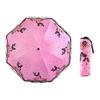 Creative Lace Umbrella with Fluttering Butterflies, 70% Off Layers of Black Coating for Sun Protection and Uv Protection, Dual-Purpose Sunshade