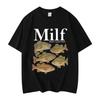 I Love Fish Fun Emoji Pack Tshirt Stylish Retro ShortSleeve TShirt Loose Fit Pure Cotton SpringSummer New Couple Shirt