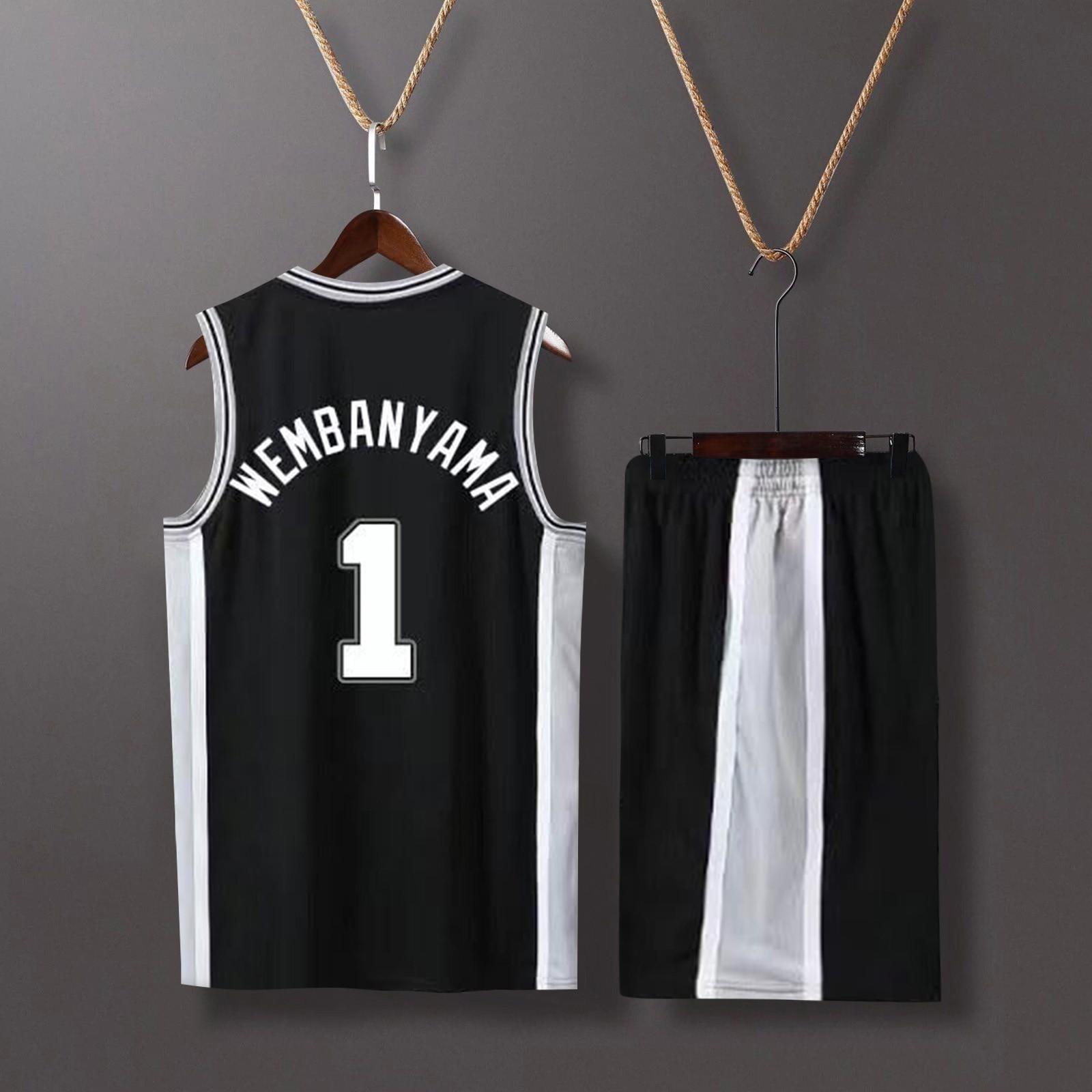 

Basketball Clothes Mans Basketball Suit Classic Tops + Pants Basketball Jerseys Suit Set L чорний