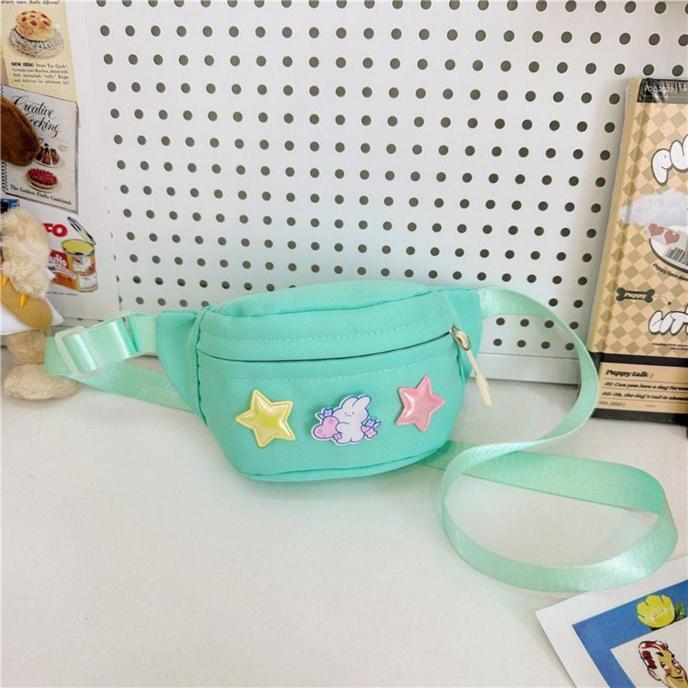 

Звезда поясная сумка Kawaii Fanny Pack прочная поясная сумка для женщин, девочек и детей зелёный