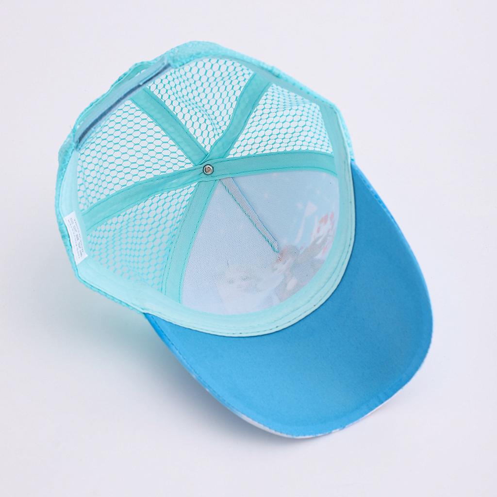 Children's Princess Cartoon Print Baseball Cap, High-Quality Mesh Hat, Summer Style Boys' and Girls' Baseball Caps