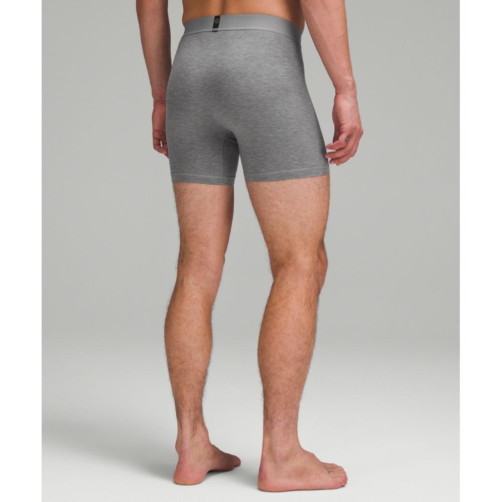 Lululemon Always In Motion Boxer 5   3 Pack Black Heathered Core Medium Grey True Navy