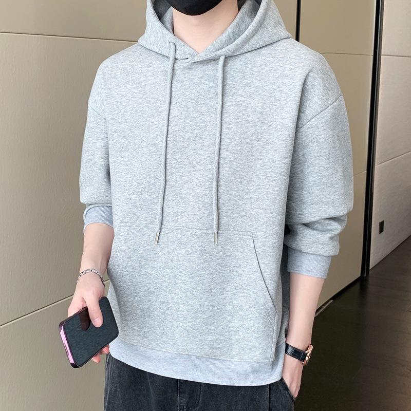 Свитер с капюшоном, новый мужской модный свитер, универсальный молодежный красивый длинный рукав, футболка, чехол M