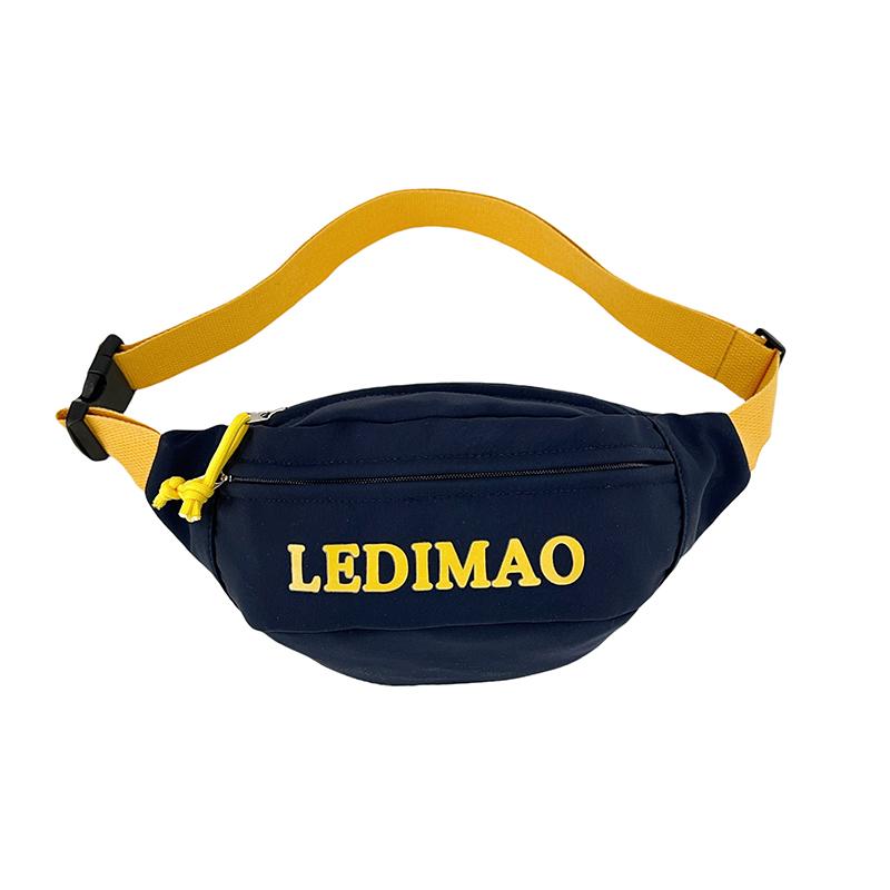 

Женская нагрудная сумка Мужская поясная сумка с буквенным принтом Маленькая сумка через плечо синий