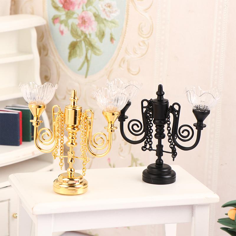 1:12 Dollhouse Miniature Led Lamp Ceiling Lamp Chandelier Droplight Lighting Home Furniture Model Doll House Decor Toy