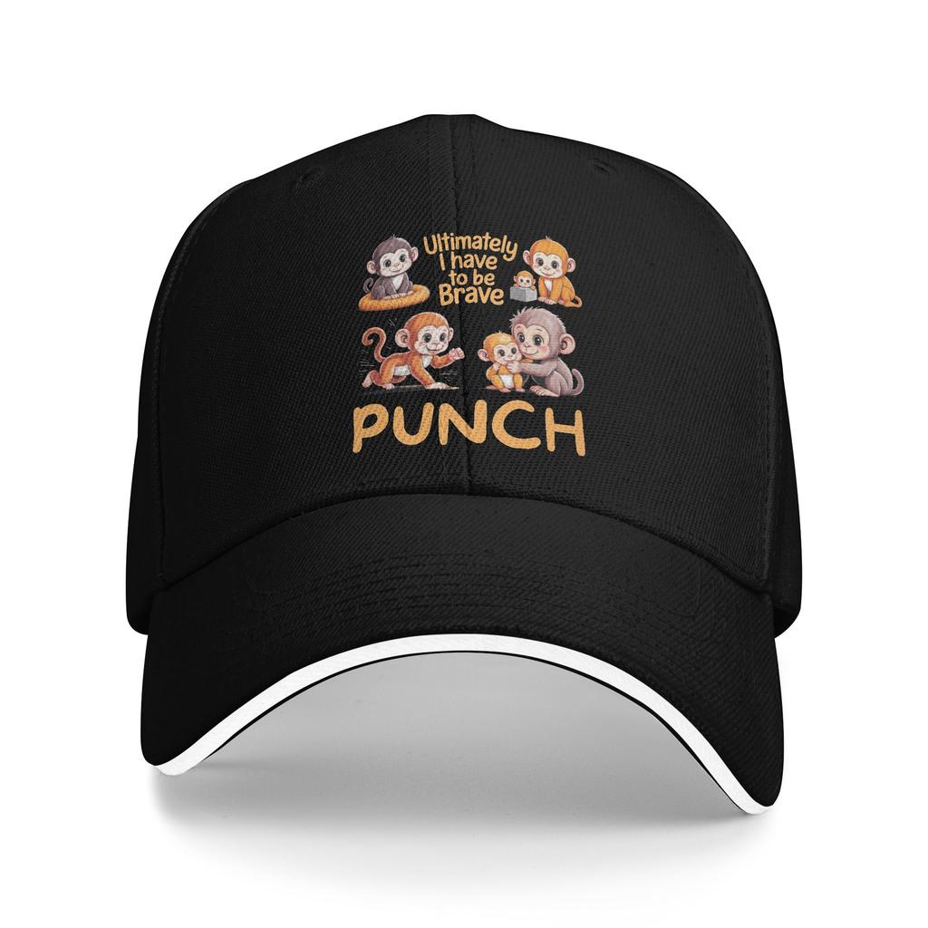 Unisexs WoUnisexs Punch the Monkey Cute Outdoor Hat Trucker Cap Casual Baseball Cap Sunscreen Sunshade