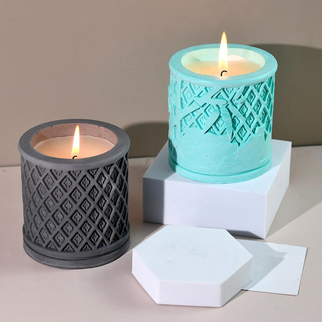 Bamboo Pen Holder Silicone Molds Resin Crafting Moulds Desk Organizers Moulds Silicone Storage Jar Molds for Pen Holder
