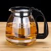 High-Temperature Resistant Tea Kettle with Thickened Glass, Stainless Steel Filter, and Large Capacity