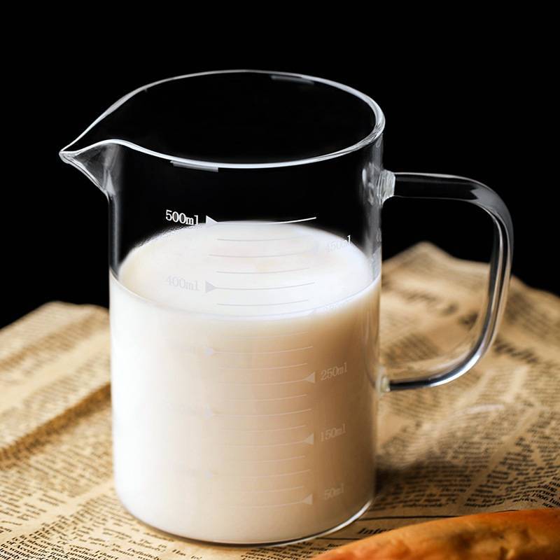 High Temperature Resistant Measuring Cup, Kitchen With Handle, Graduated Cup, Borosilicate Glass, Simple Electric Ceramic Furnace Heating Glass