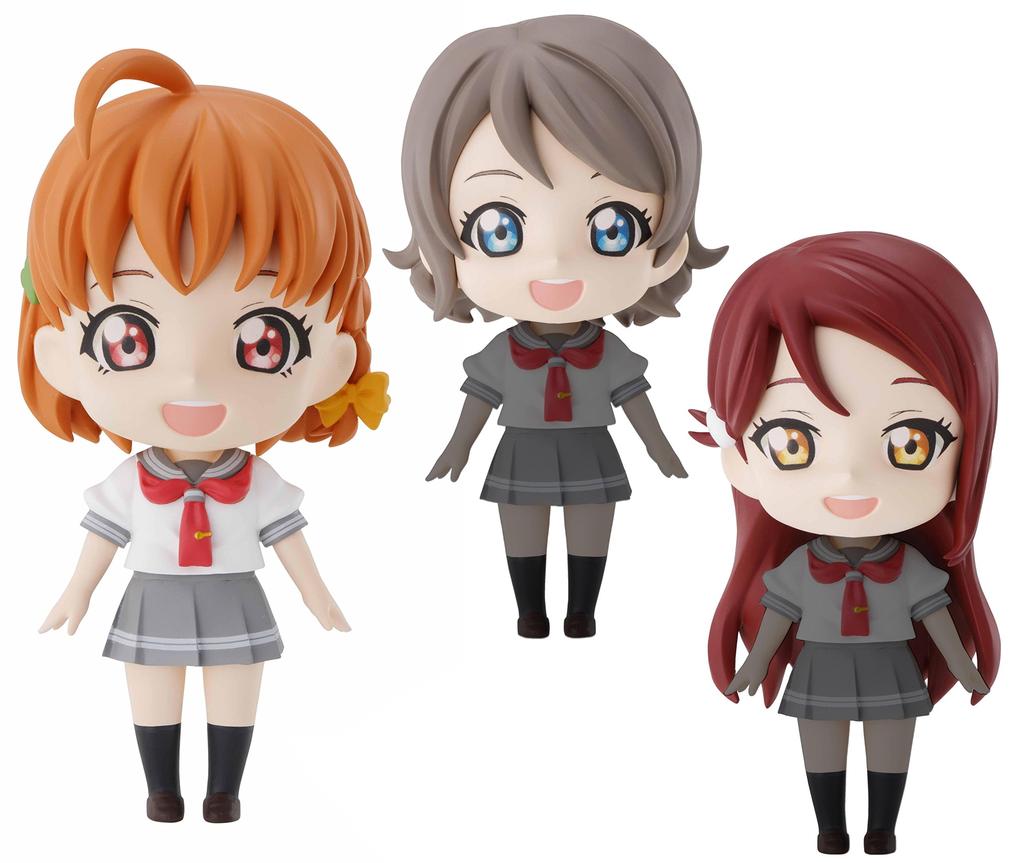 Puchiaraize Love and Yohane Plastic Model Kit Live! Sunshine!! Chika, Riko, Pre-colored