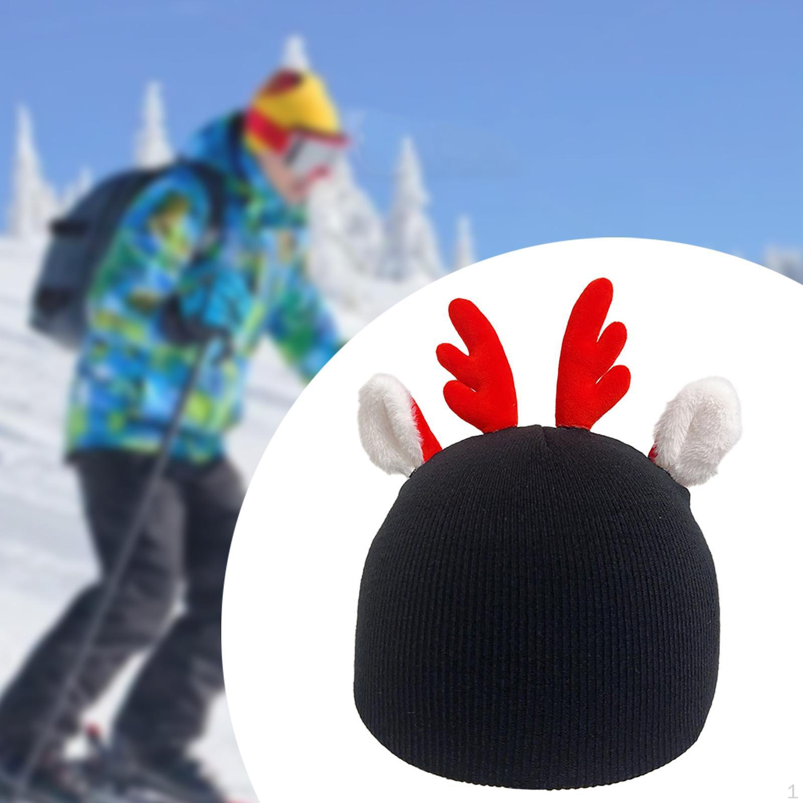 

Чехол для горнолыжного шлема, украшение, легкий, симпатичный, многофункциональный, надежный, стильный, теплый, для катания на лыжах чёрный