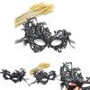 Princess Lace Halloween Costume Mask With Rhinestones For Themed Parties And Cosplay