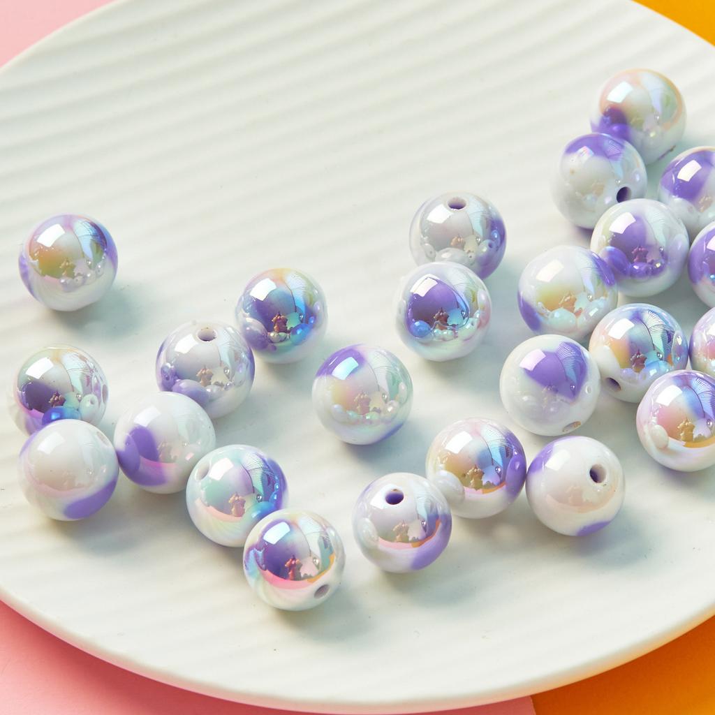 16mm retiazka na mobilný telefón Materiál šperkov Urob si sám náramok Love Ball Loose Beads Keychained Beaded Accessories 5pcs akrylový náhrdelník