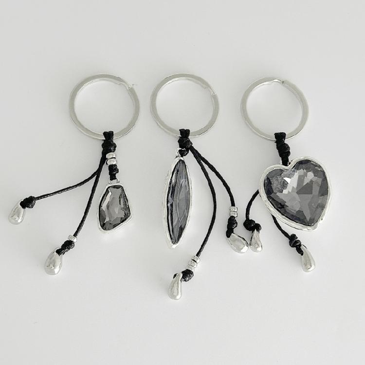 Portable Acrylic Gemstones Keychain With Versatile For Casual Or Formal Outfits