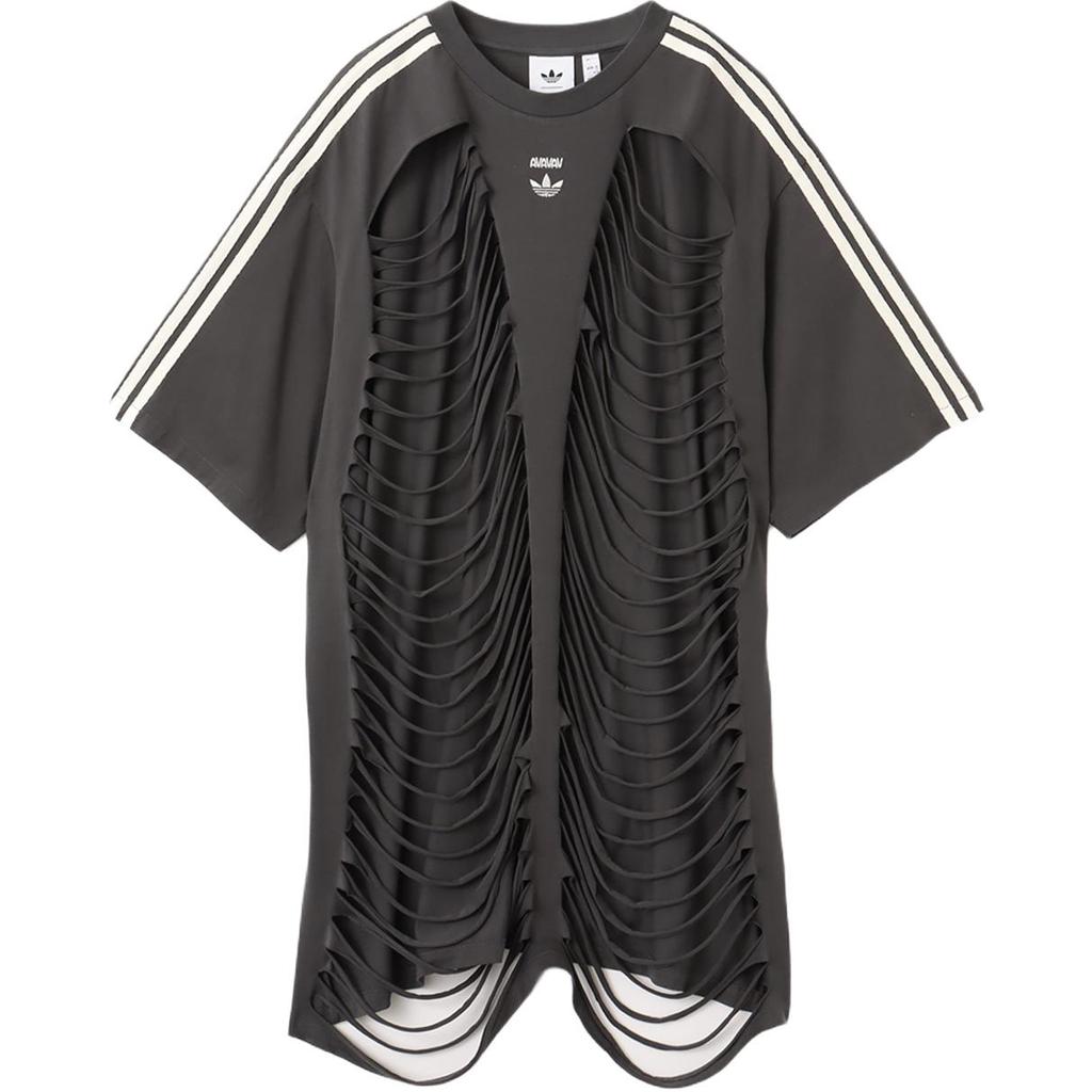 Adidas X Avavav Cut Out T-skjorte Karbon Unisex Topper Grå JP4858