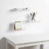 Minimalist Acrylic Floating Shelf Wall Mounted Transparent Wall Shelves  Book
